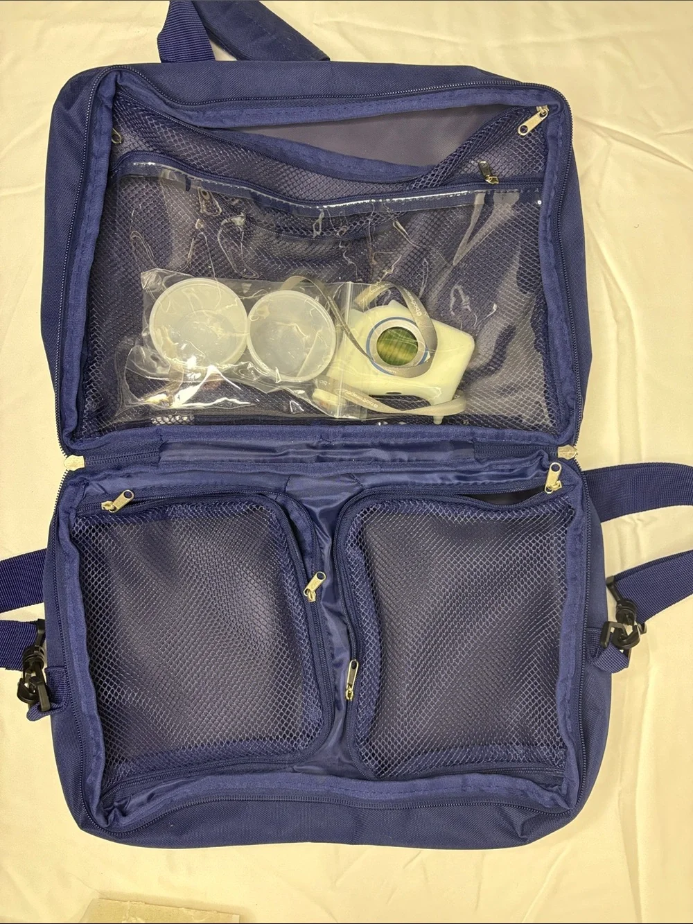 Circadia Royal Blue Cosmetic Travel Case with Dual Front Pockets